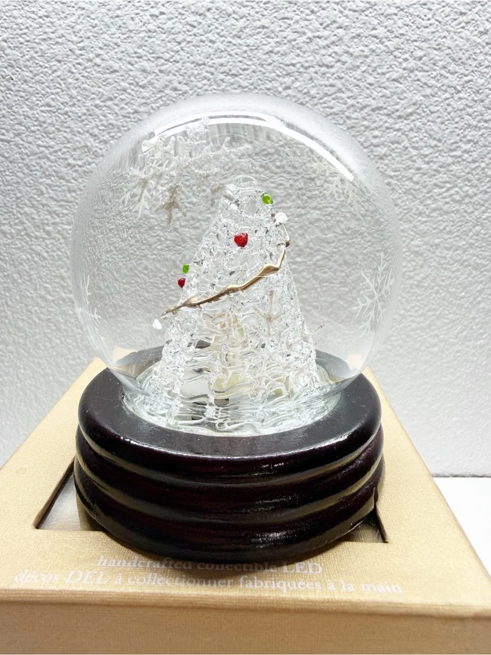 Pier 1 Handcrafted LED Christmas Tree Globe